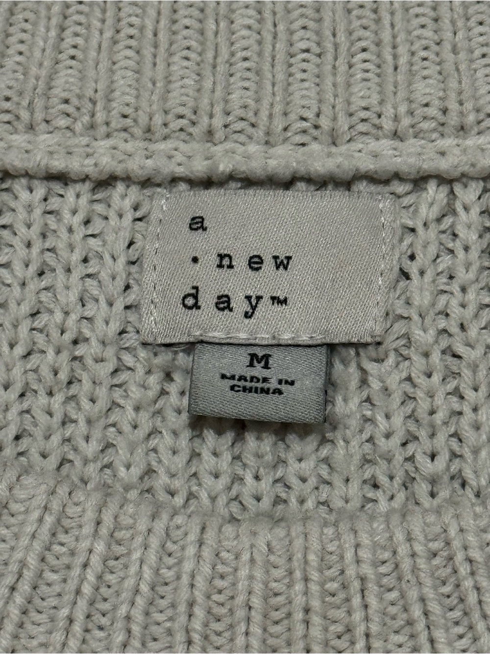 Women’s Olive and White Striped Crewneck Sweater - Picture 5 of 5